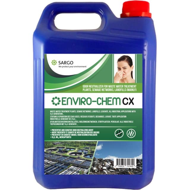 Bidon Enviro-Chem Cx pour le contrôle du H₂S et des odeurs en eaux usées