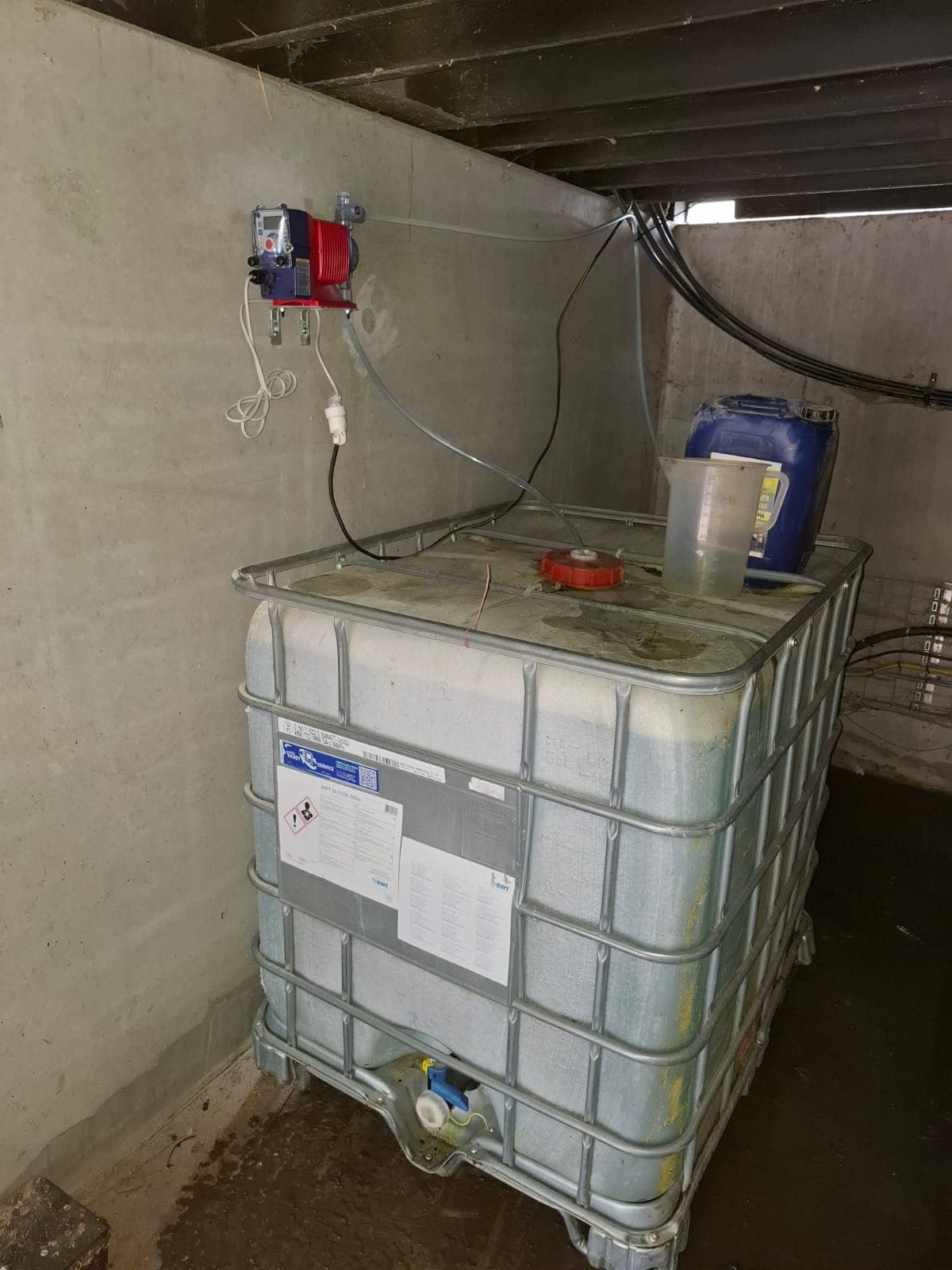 Injection depuis IBC avec pompe doseuse