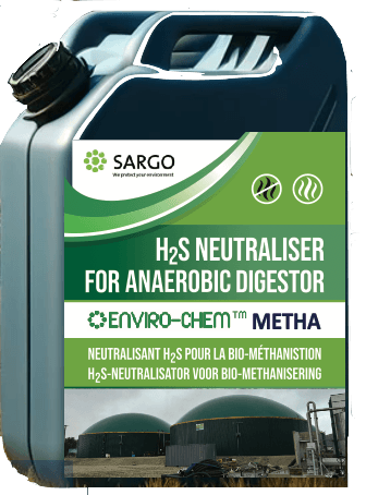 Bidon Enviro-Chem METHA pour la réduction du H₂S en biogaz et méthanisation